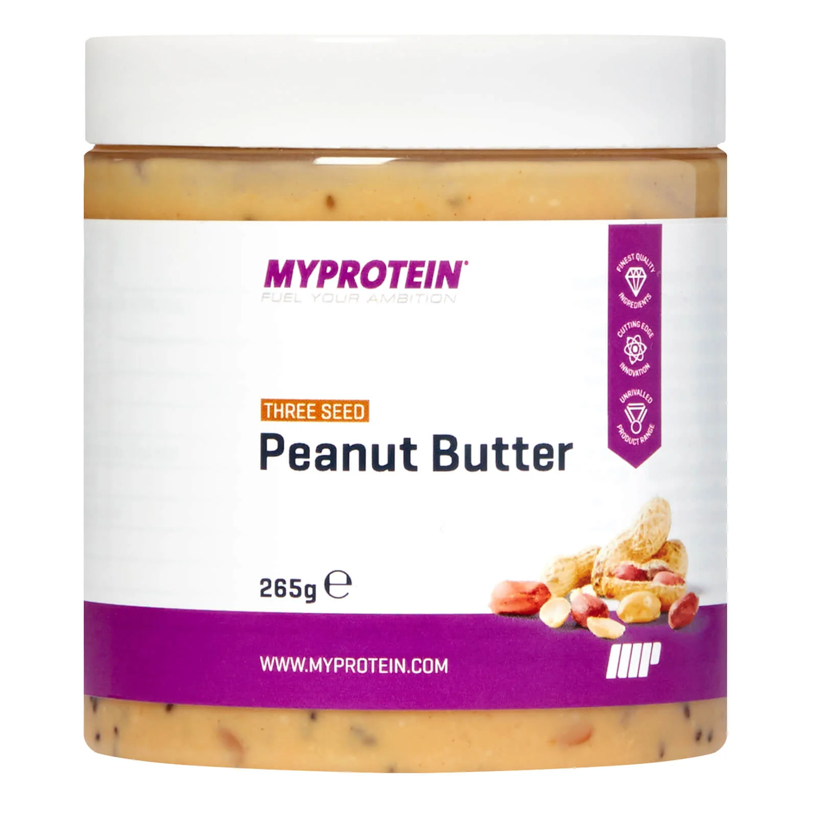 Active Women Peanut Butter - 265g - Three Seed Image 1