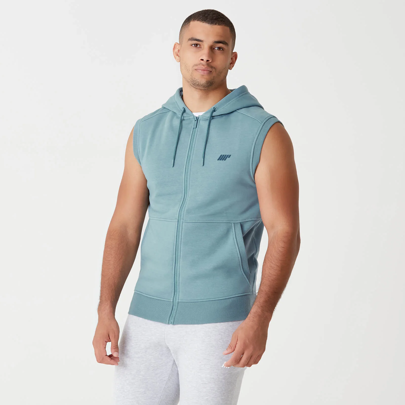 Tru-Fit Sleeveless Hoodie 2.0 - Airforce Blue - XS Image 1