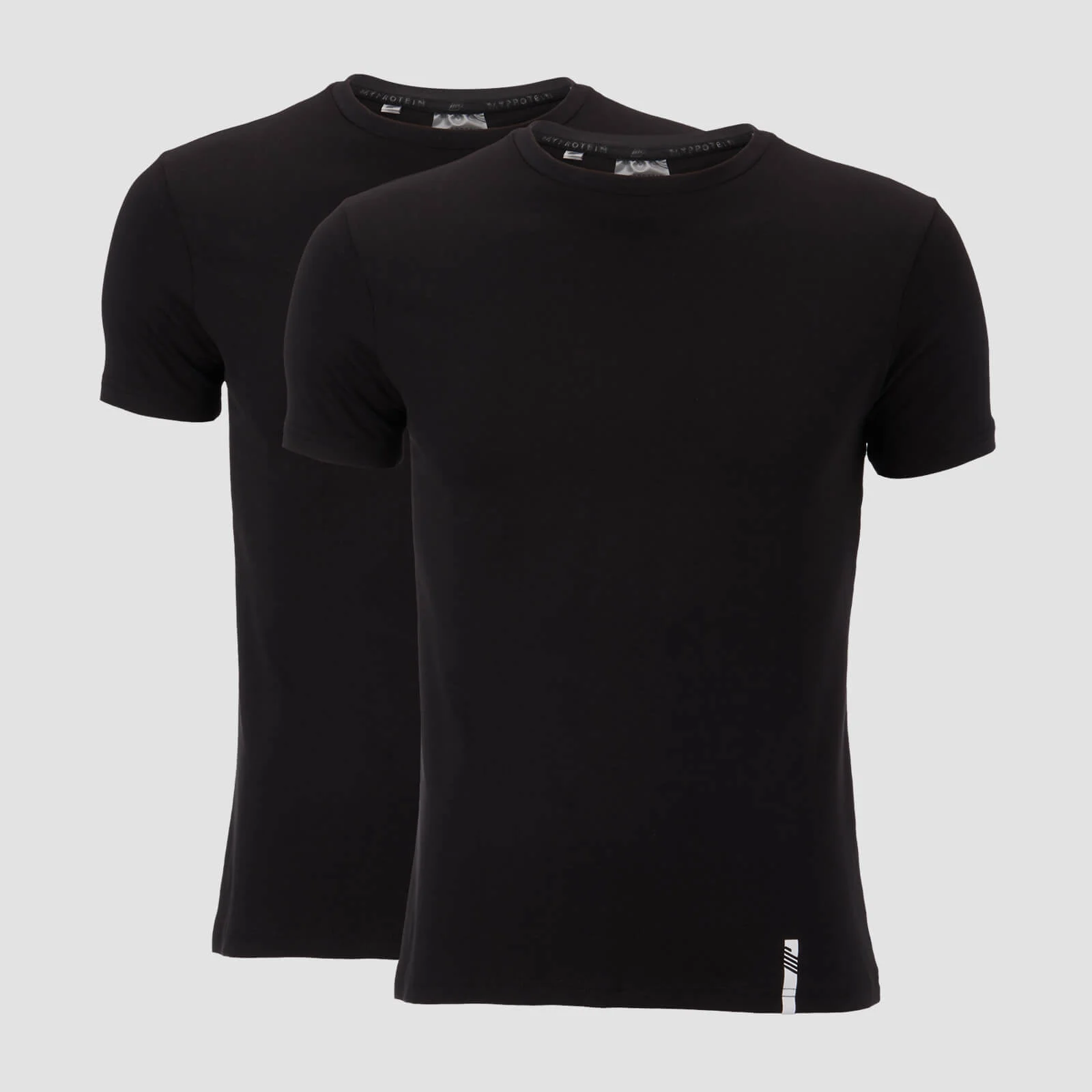 MP Men's Luxe Classic Crew T-Shirt - Black/Black (2 Pack) - XS Image 1