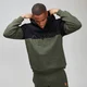 MP Rest Day Men's Split Overhead Hoodie - Army Green