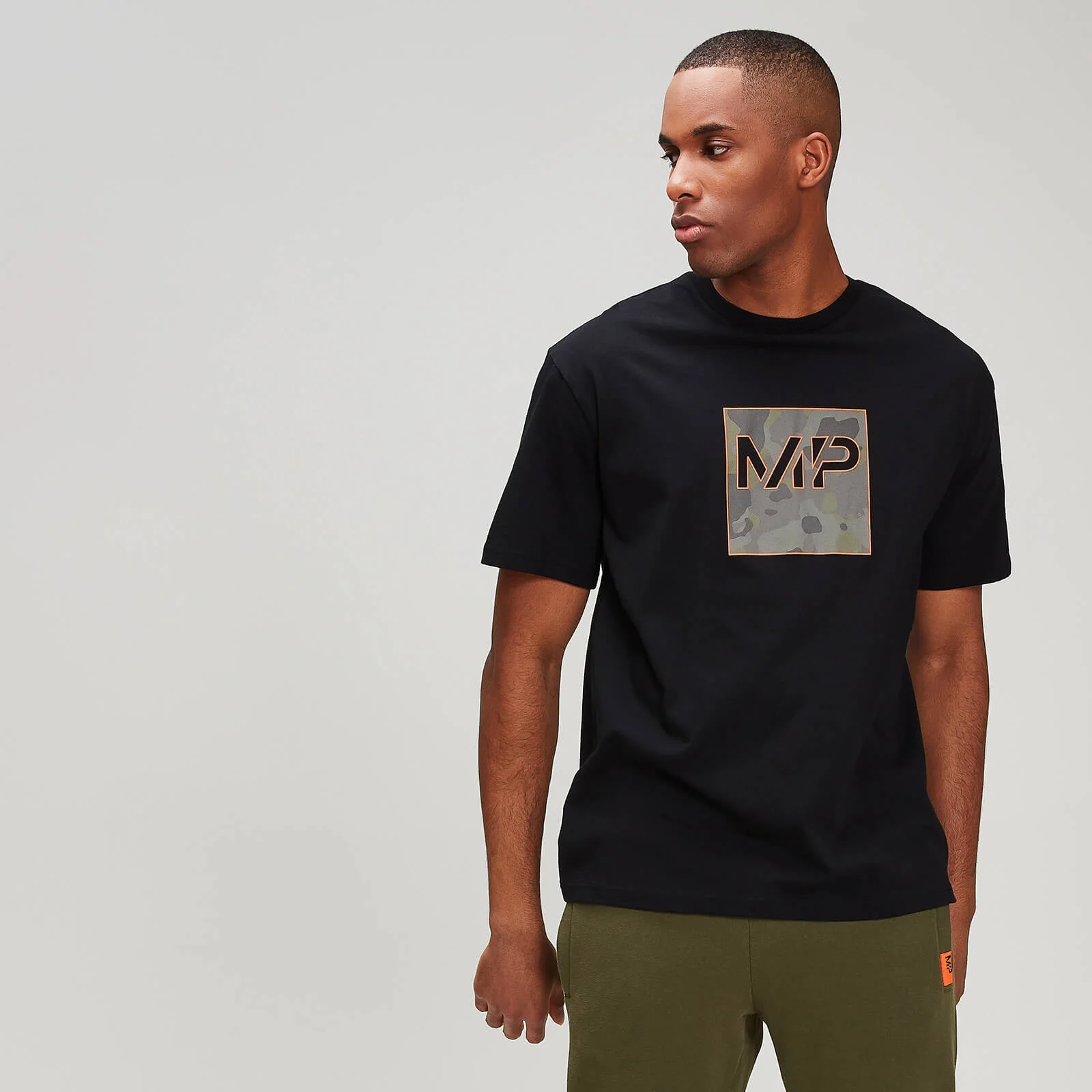 MP Men's Rest Day Camo Square T-Shirt - Black - XS Image 1