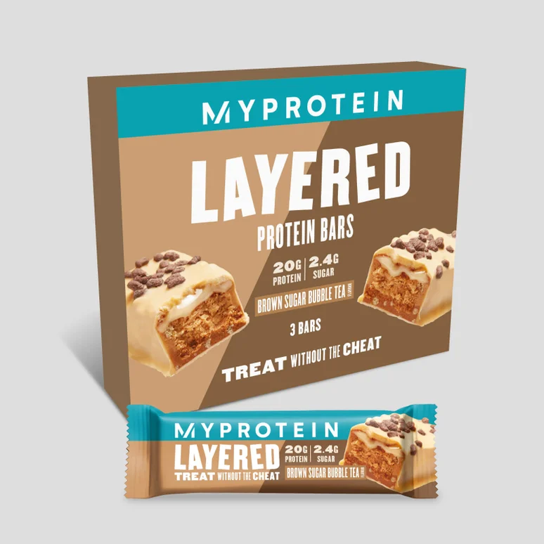 Brown Sugar Layered Bar - 3 x 60g - Brown Sugar