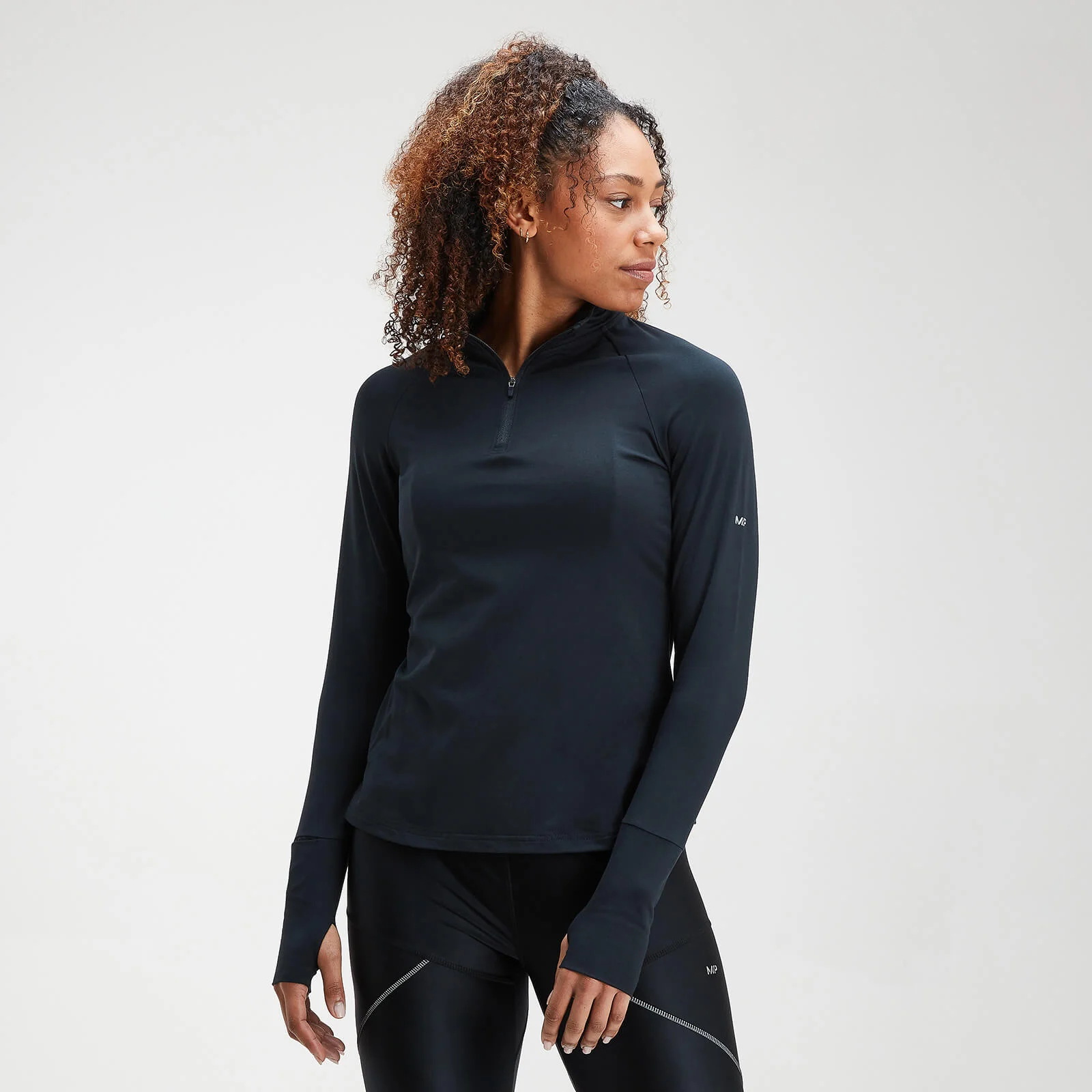 MP Women's Velocity 1/4 Zip Top- Black - XXS Image 1
