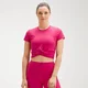 MP Women's Power Short Sleeve Crop Top - Virtual Pink