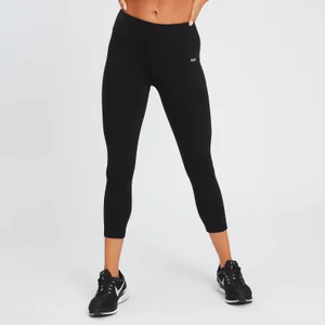 MP Women's Power 3/4 Leggings - Black - Size XXS