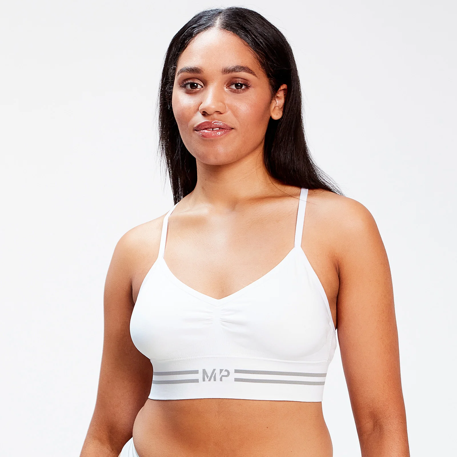 MP Women's Seamless Bralette - White - L Image 1