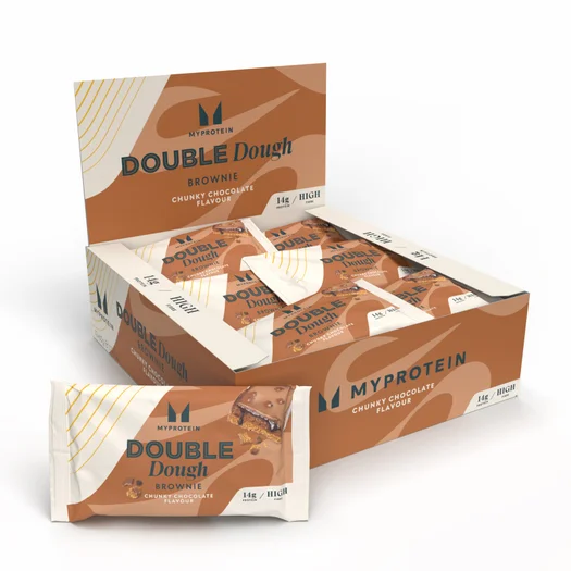 Double Dough Brownie - 12 x 60g - Chunky Chocolate