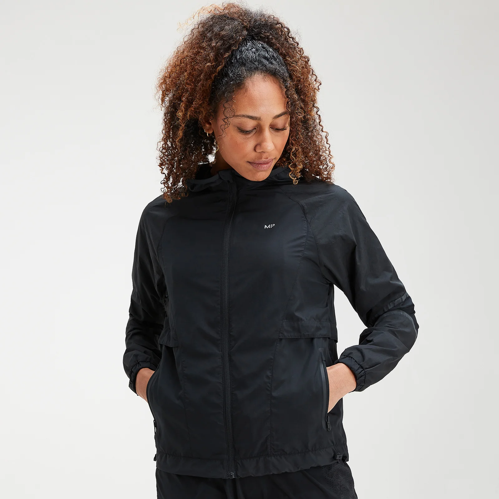 MP Women's Velocity Running Jacket- Black - XXS Image 1