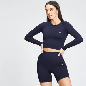 MP Women's Shape Seamless Long Sleeve Top - Navy - Size M