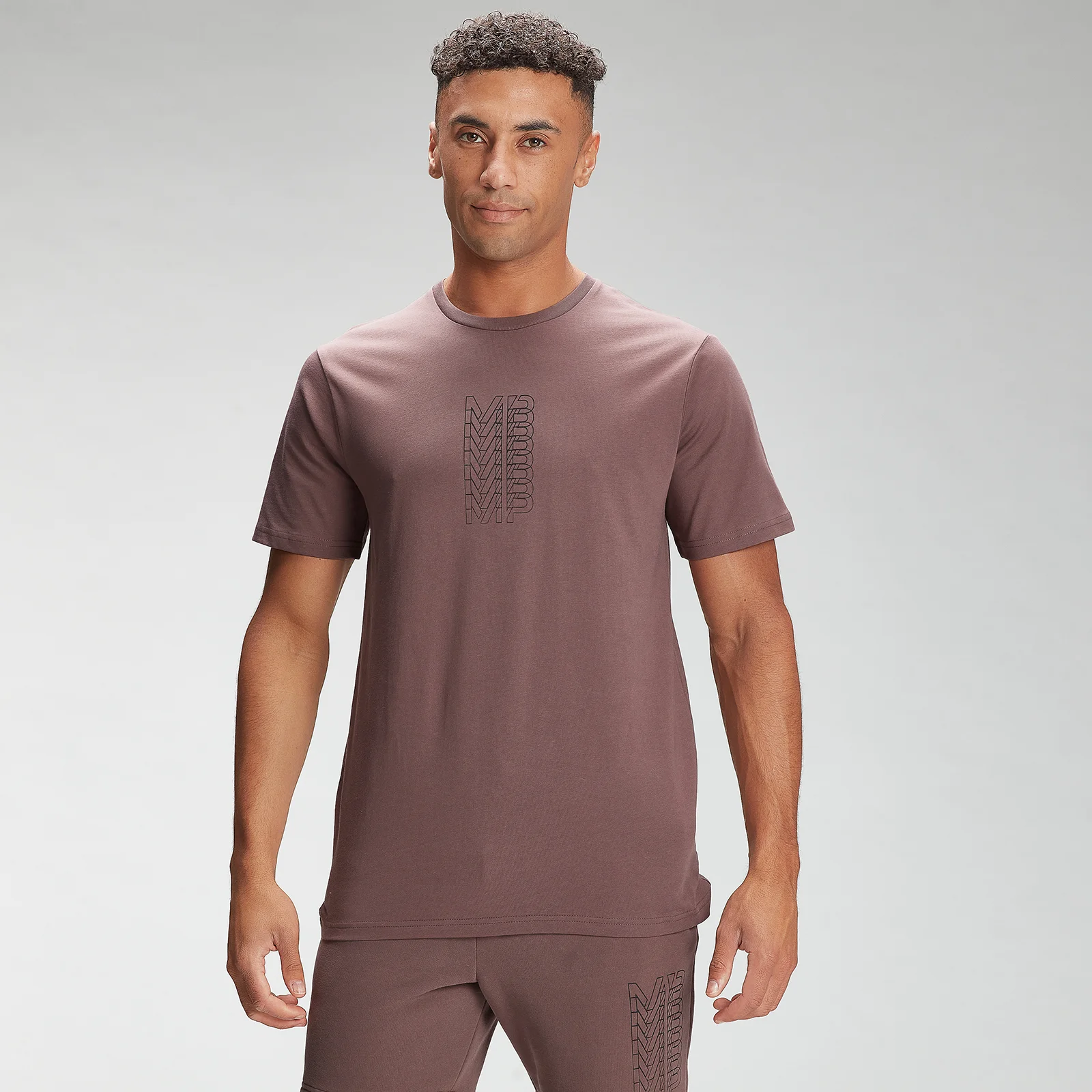 MP Men's Repeat MP Graphic Short Sleeve T-Shirt - Warm Brown - XS Image 1