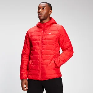 MP Men's Lightweight Hooded Packable Puffer Jacket - Danger - Size S