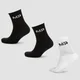 MP Men's Crew Socks (3 Pack) - Black/White