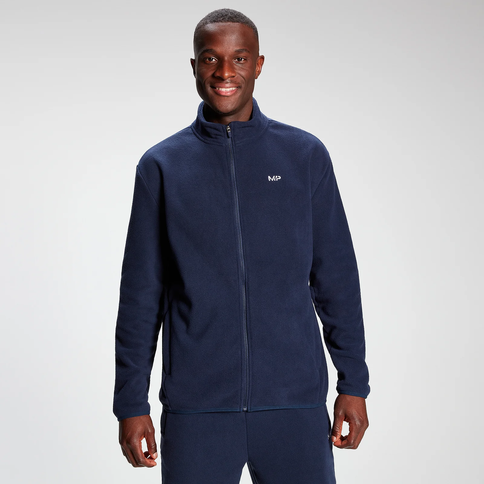 MP Men's Rest Day Zip Up Fleece - Navy - XXS Image 1