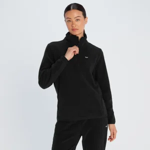 MP Women's 1/4 Zip Fleece - Black - Size XXS