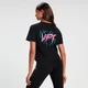 MP Women's Retro Lift Short Sleeve Crop Top - Black