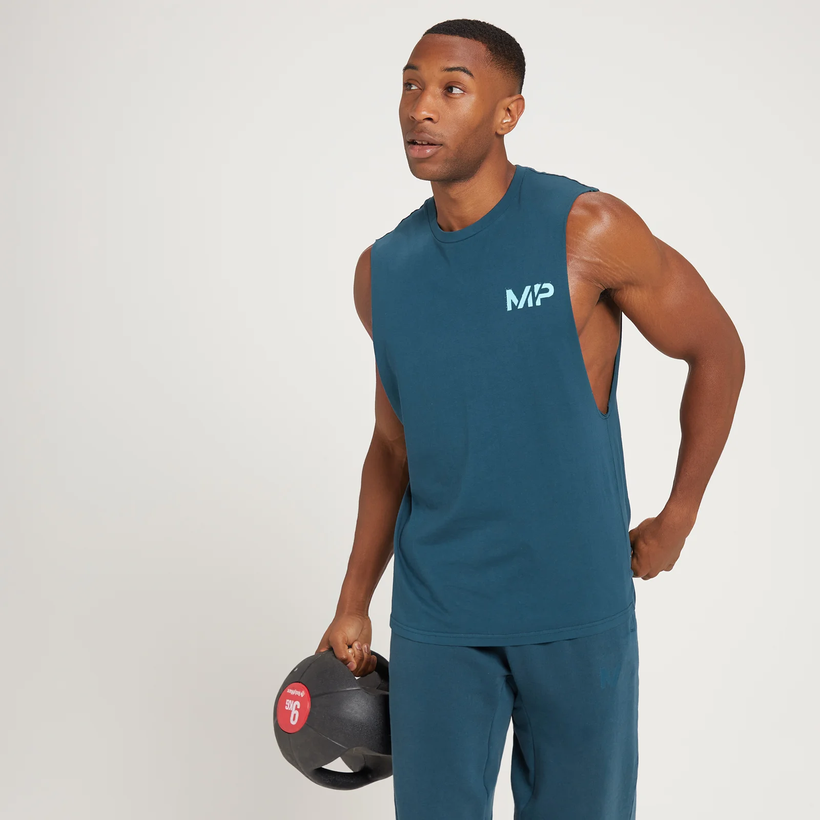 MP Men's Adapt Washed Tank Top - Dust Blue - XXS Image 1