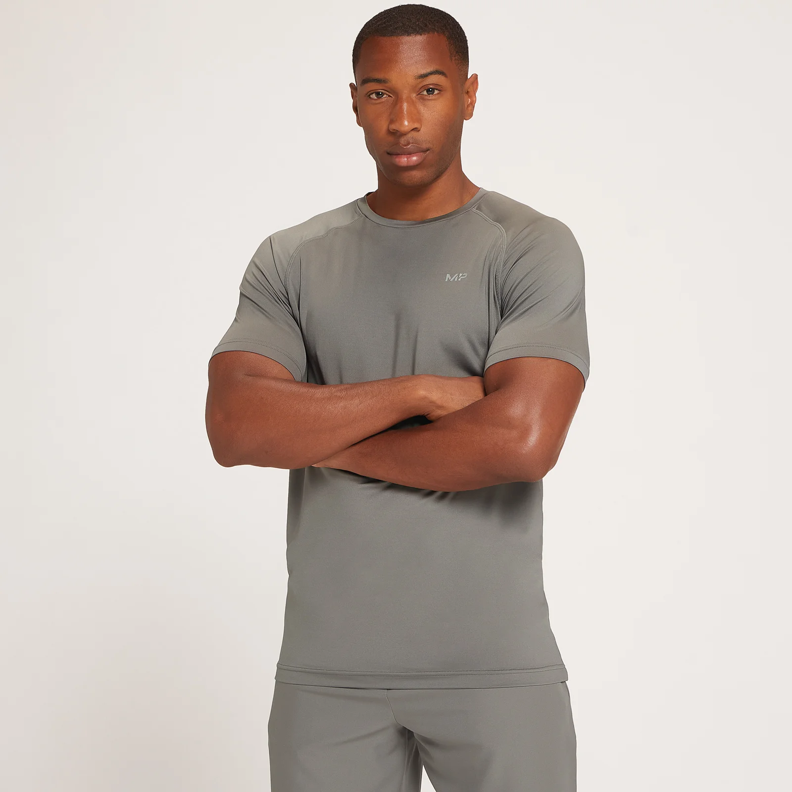 MP Men's Repeat MP Graphic Training Short Sleeve T-Shirt - Carbon - XXS Image 1