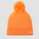 MP Bobble Hat - Nectarine/White