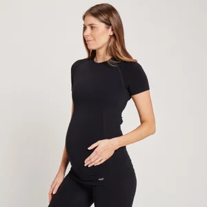 MP Women's Maternity Seamless Short Sleeve T-Shirt - Black - Size XXS