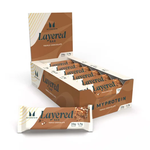 Layered Protein Bar - 12 x 60g - Triple Chocolate Fudge