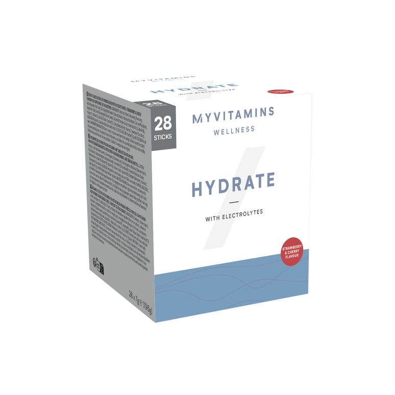 Myvitamins Hydrate Powder | Hydration Sachet - 28servings - Strawberry and Cherry