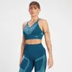 MP Women's Impact Scrunch Seamless Sports Bra - Teal Blue