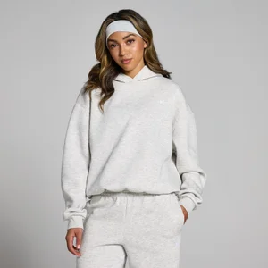 MP Women's Basics Oversized Hoodie - Light Grey Marl - Size XS