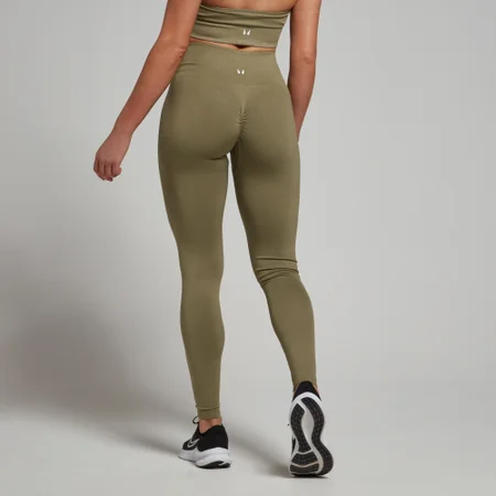 MP Women's Tempo Seamless Scrunch Leggings - Light Olive