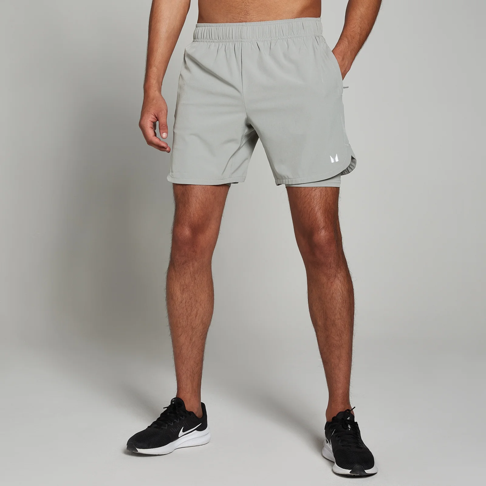 MP Men's 2-in-1 7" Training Shorts - Storm - XXS Image 1