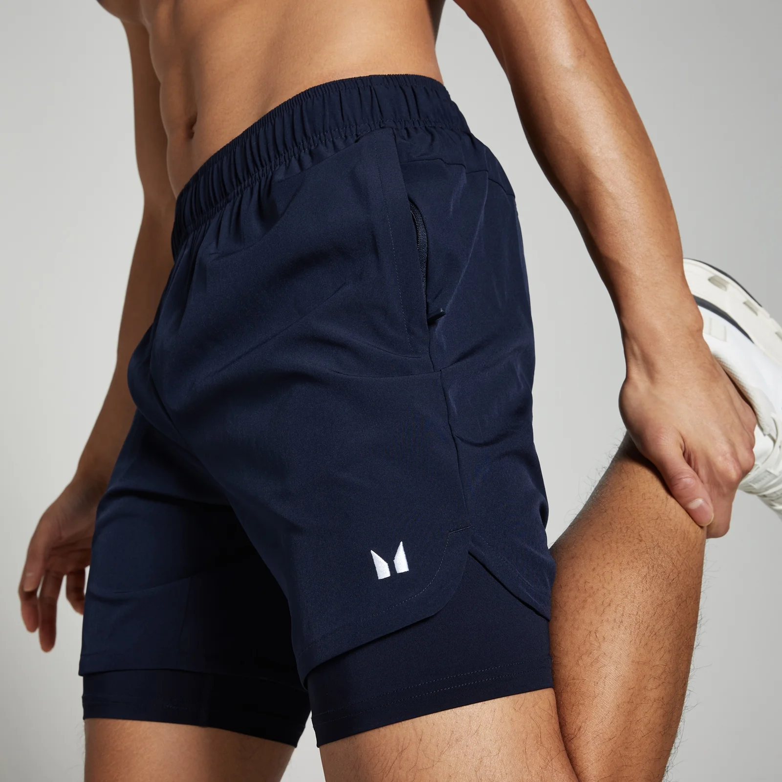 MP Men's 2-in-1 7" Training Shorts - Navy - XL Image 1