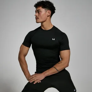 MP Men's Training Short Sleeve Baselayer - Black - Size XS