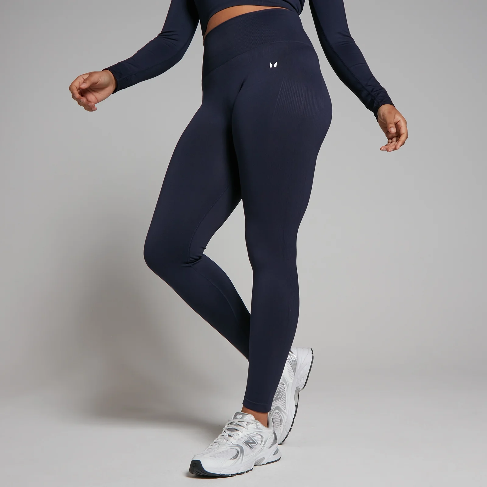 MP Women's Shape Seamless Leggings - Navy - S Image 1