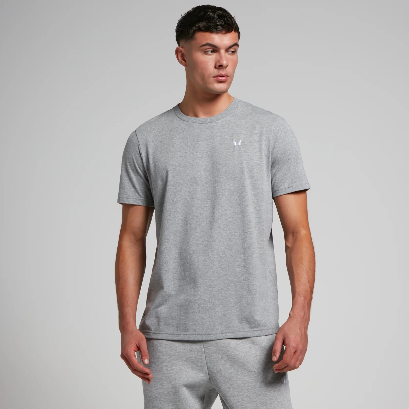 MP Men's Rest Day Short Sleeve T-Shirt - Grey Marl - L Image 1