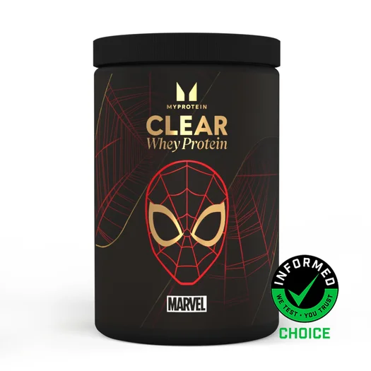 Clear Whey Protein Powder - 500g - 20servings - Spider-Man - Raspberry & Strawberry