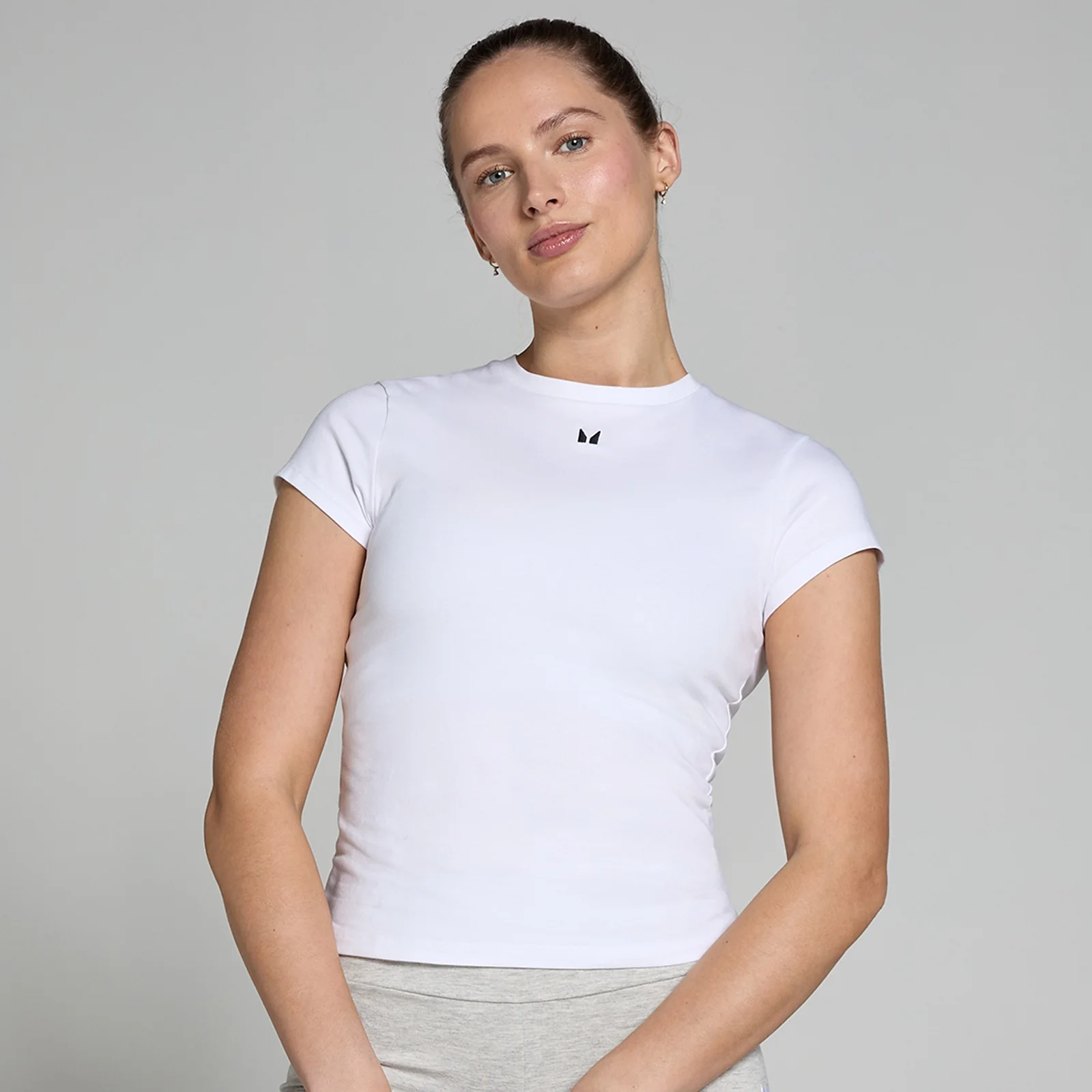 MP Women's Basics Body Fit Short Sleeve T-Shirt - White - L Image 1