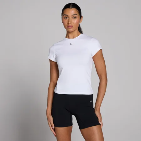 MP Women's Basics Body Fit Short Sleeve T-Shirt - White