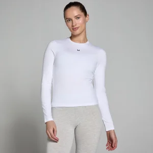 MP Women's Basics Body Fit Long Sleeve T-Shirt - White - Size L