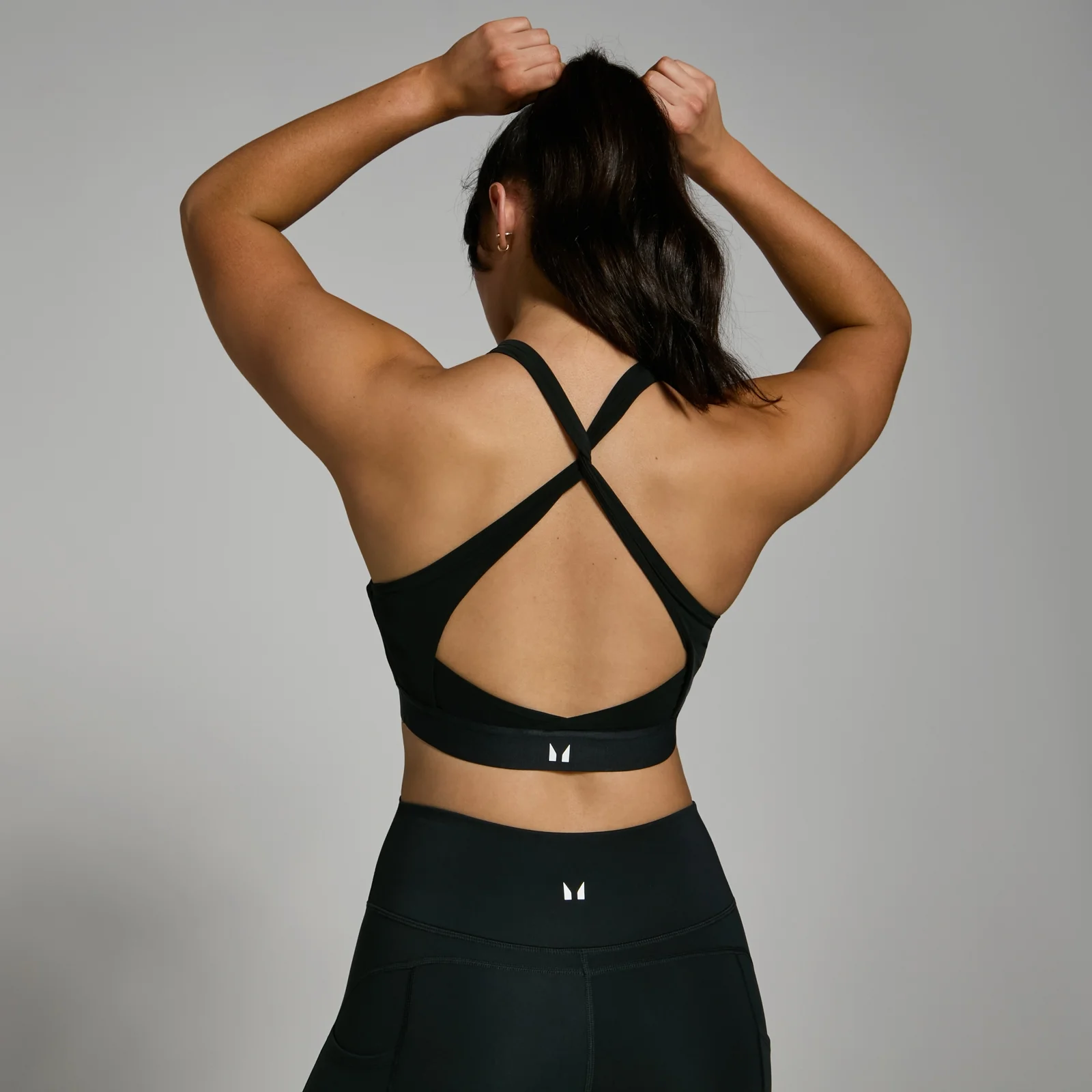 MP Women's Power Cross Back Sports Bra - Black - XL Image 1