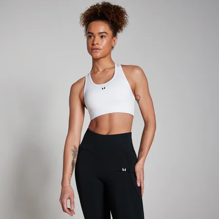 MP Women's Training Racerback Sports Bra - White