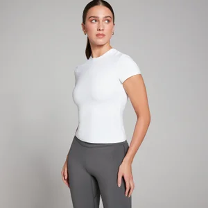 MP Women's Tempo Body Fit Short Sleeve T-Shirt - White - Size L