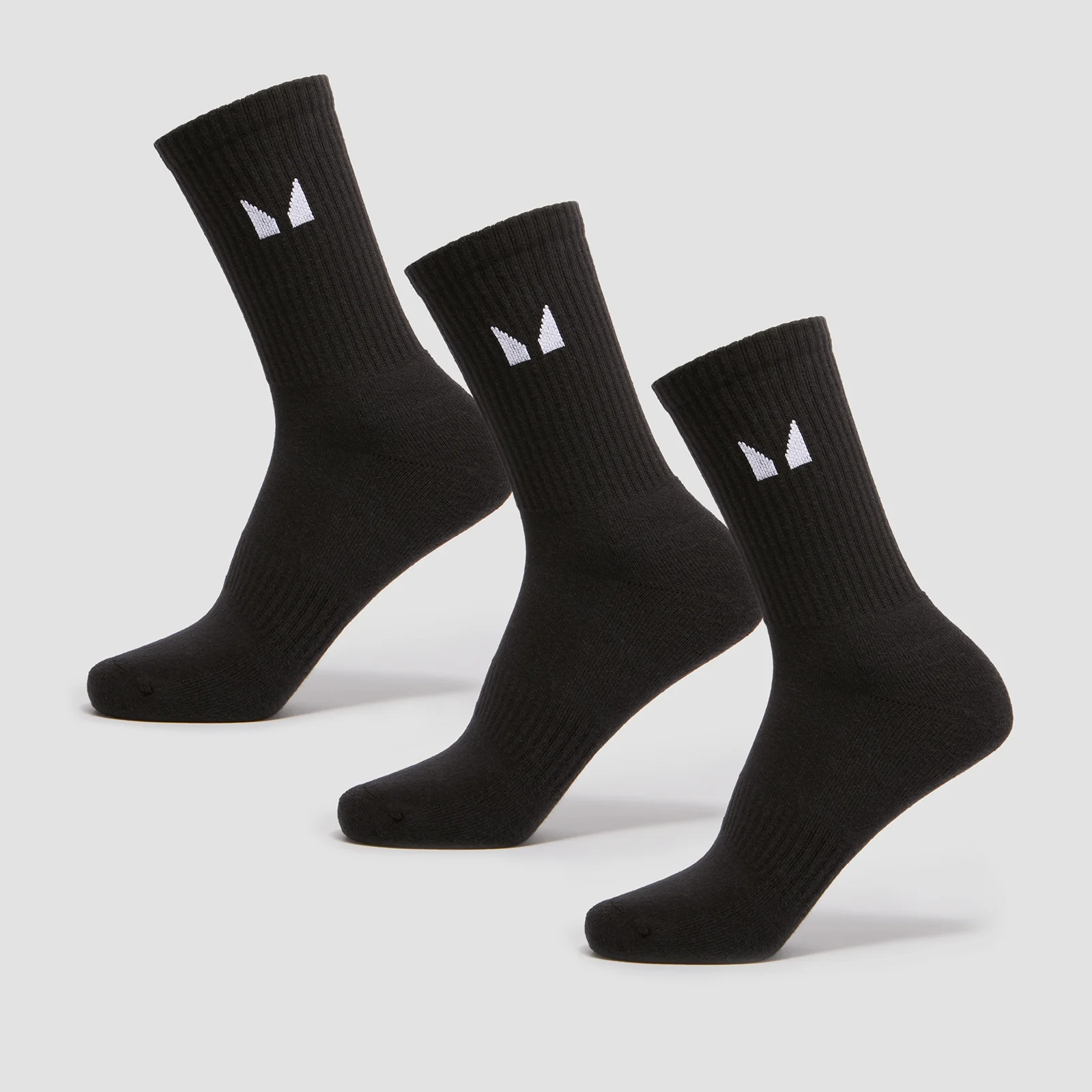 MP Unisex Socks (3 Pack) - Black - UK 2-5 Image 1