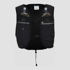 MP Unisex Hydration Vest & 2 Soft Running Bottles Bundle - Black - Size M