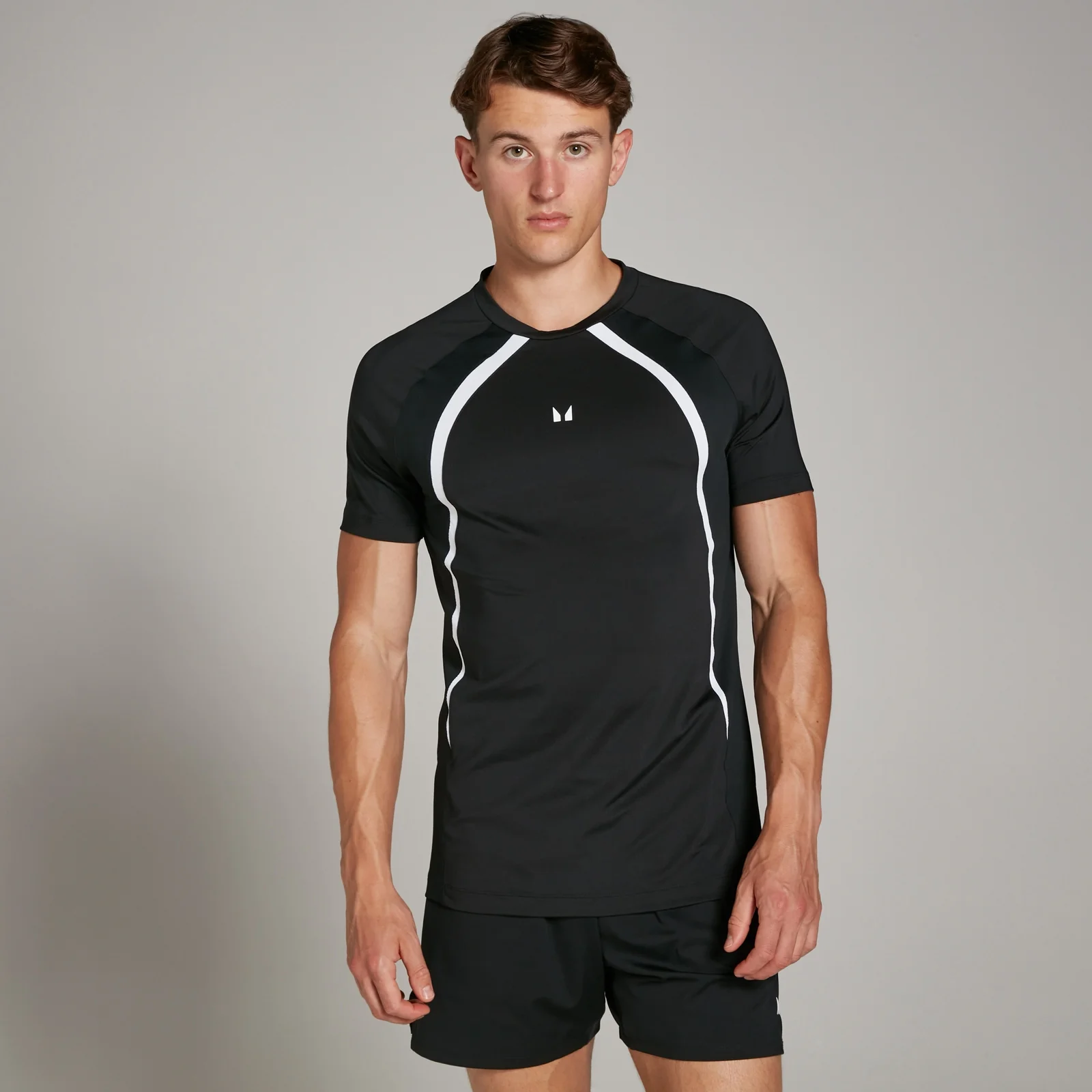 MP Men's Tempo Panel T-Shirt - Black - M Image 1