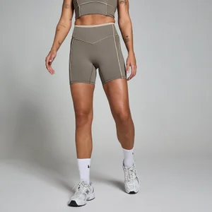 MP Women's Tempo Contrast Texture Cycling Short - Espresso - Size S