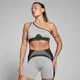 MP Women's Contrast Rib Seamless Bra - Black/Grey