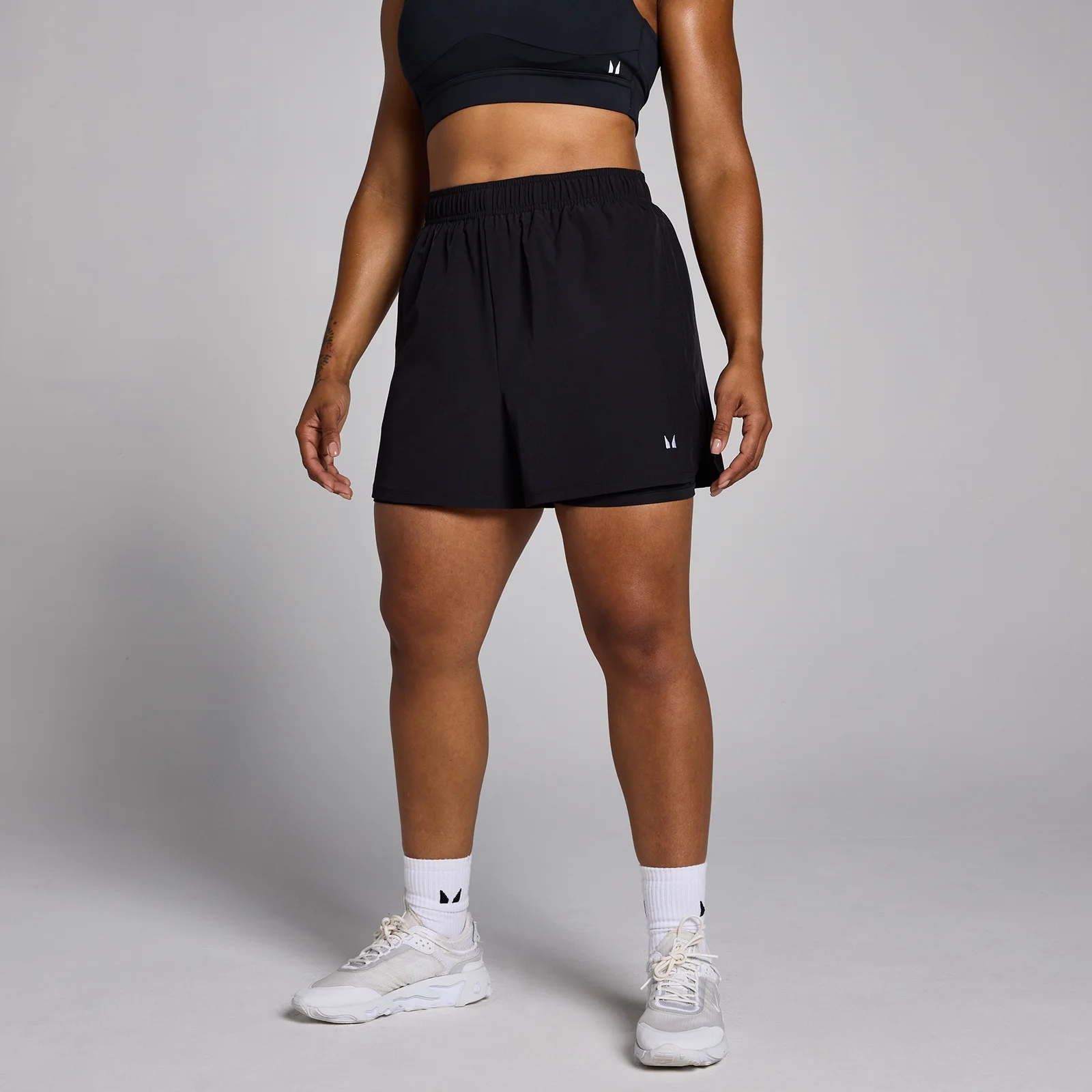 MP Women's Training 2 in 1 Shorts - Black - XS Image 1