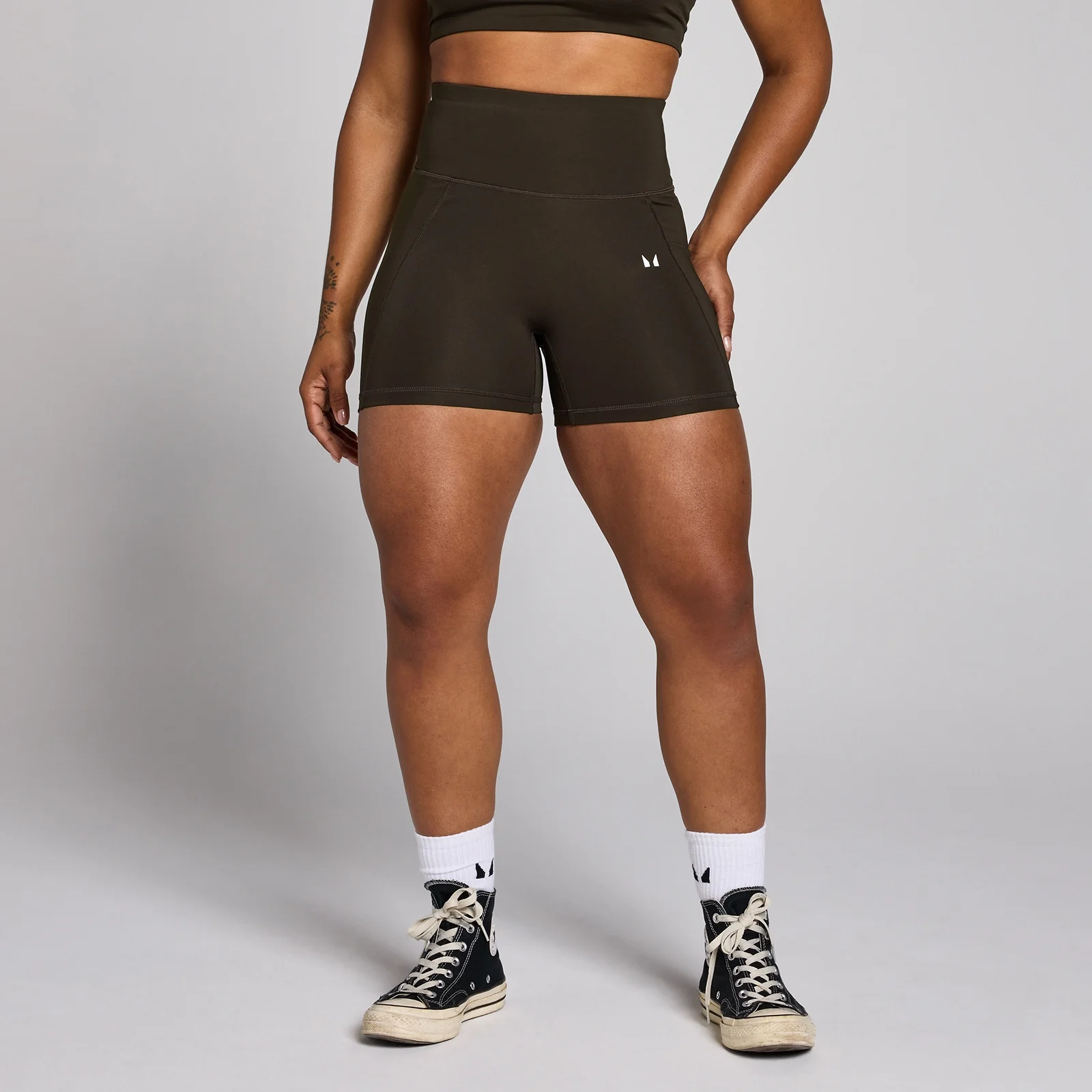 MP Women's Origin Graphic Training Shorts - Coffee - L Image 1