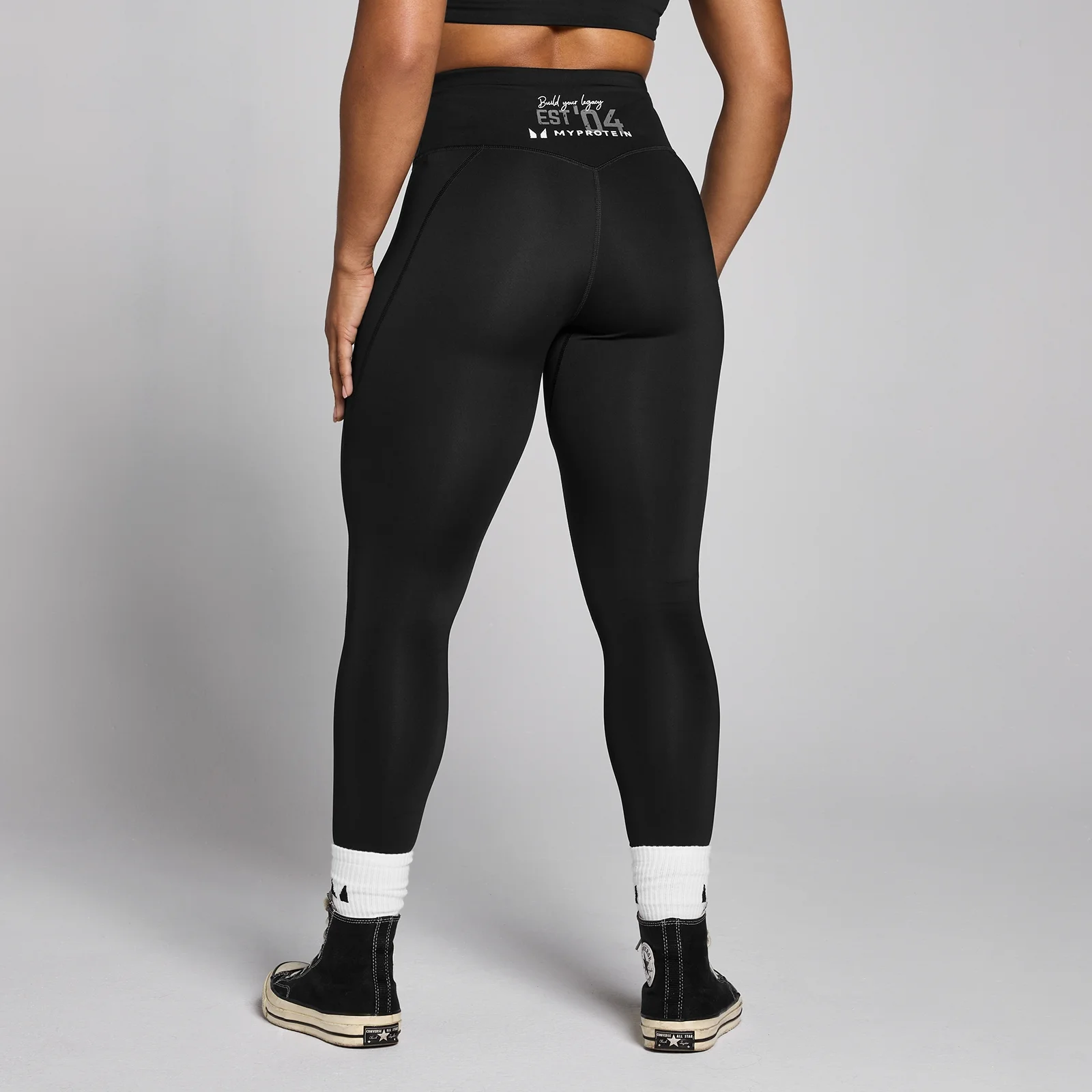 MP Women's Origin Graphic Training Leggings - Black - L Image 1