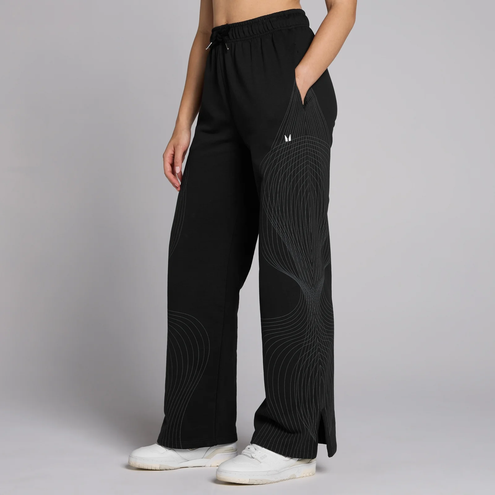 MP Women's Tempo Graphic Straight Leg Joggers - Black - XS Image 1