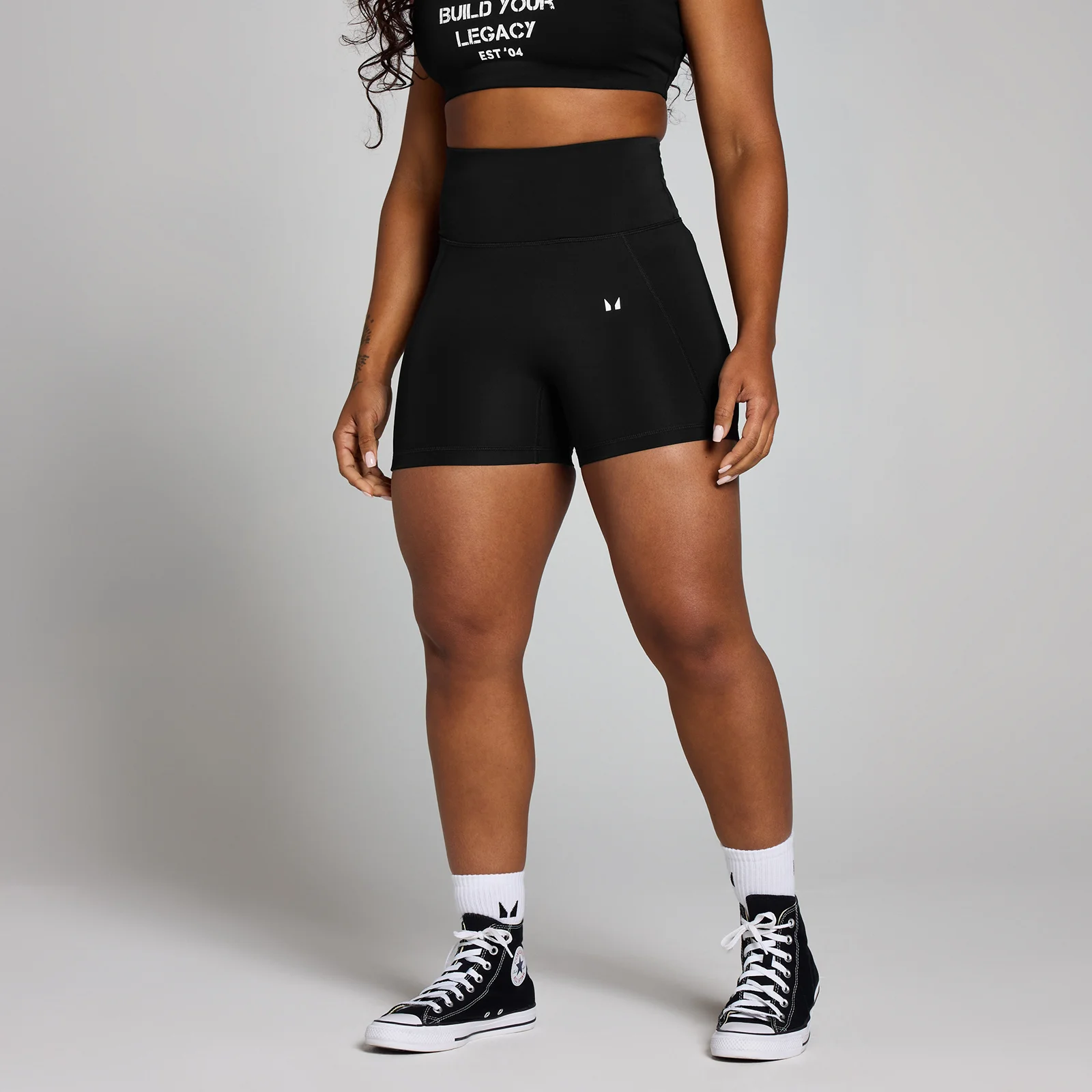 MP Women's Origin Graphic Training Shorts - Black - M Image 1